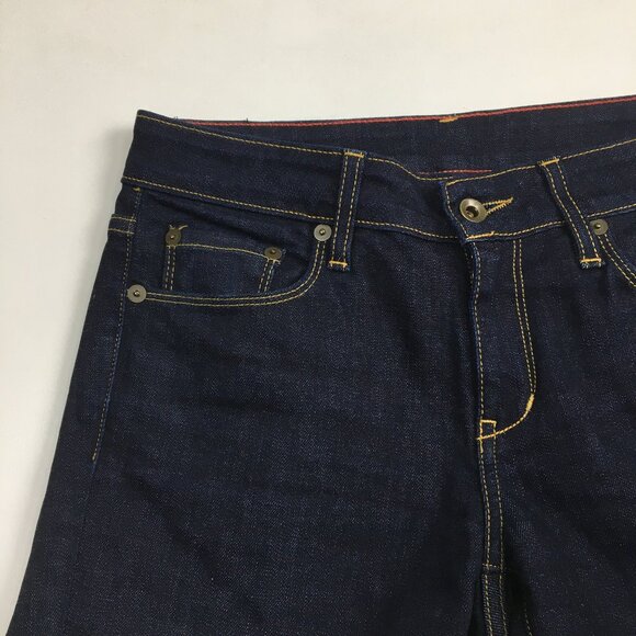 RALEIGH Hand Crafted North Carolina US Dark Wash Straight Leg 5 Pocket Jeans - Picture 7 of 16